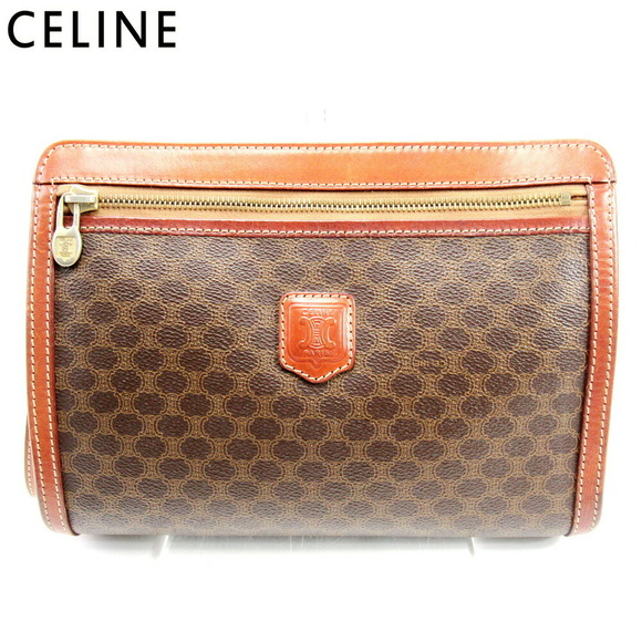 Celine brown leather bag Bag macadam clutch Shoulder - Picture 1 of 6
